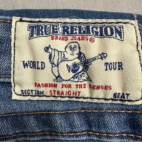 True Religion Straight w/Flaps women's jeans, size 32, denim, casual, fall - Picture 13 of 13